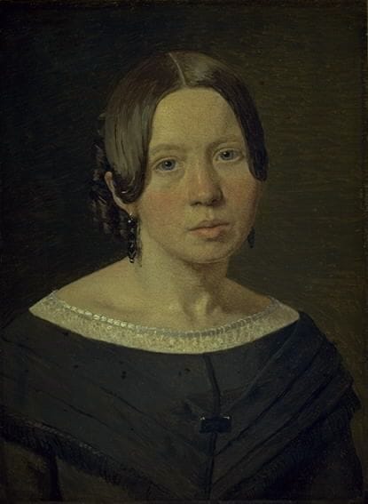 Artwork Title: Portrait of the Artist´s Sister-in-Law Johanne Elisabeth Købke, née Sundbye