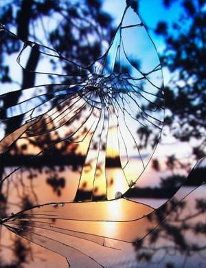 Artwork Title: Broken Mirror/Evening Sky