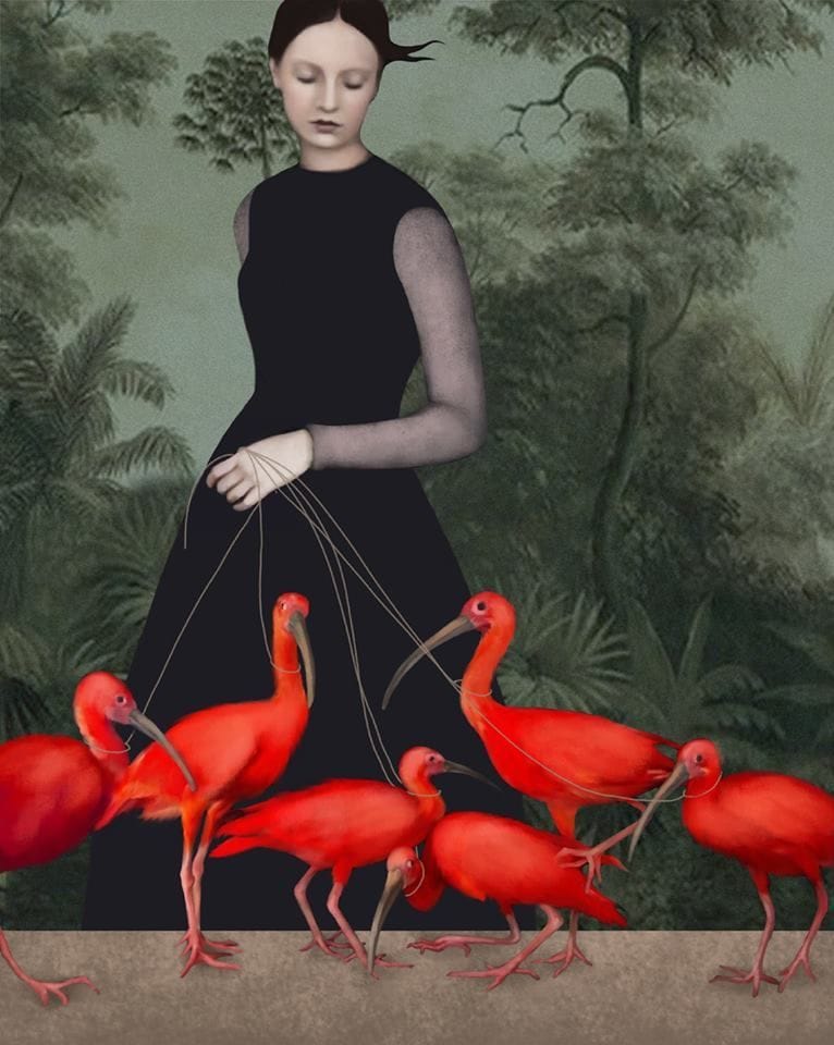 Artwork Title: The lady of the ibis