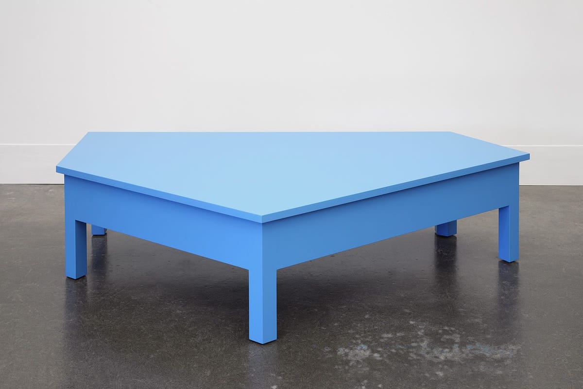 Artwork Title: A Simple Blue Coffee Table