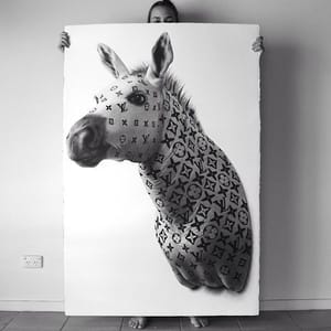 Artwork Title: Louis Vuitton Zebra