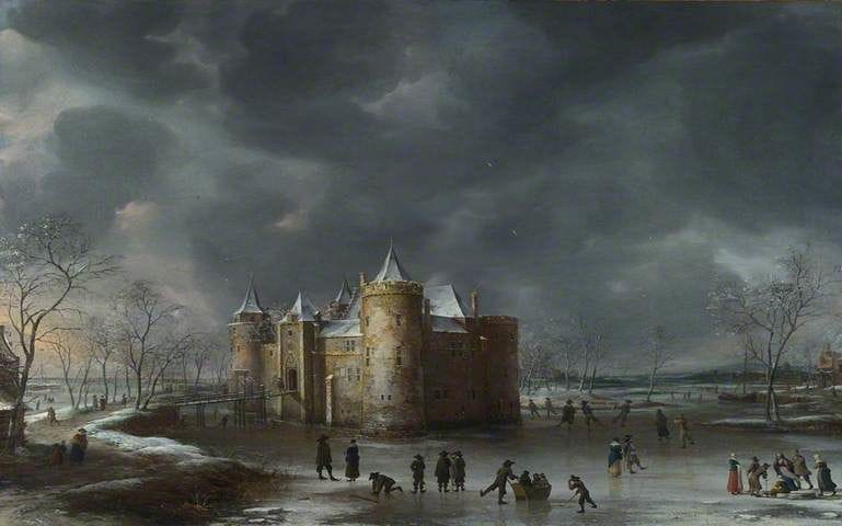 Artwork Title: The Castle of Muiden in Winter