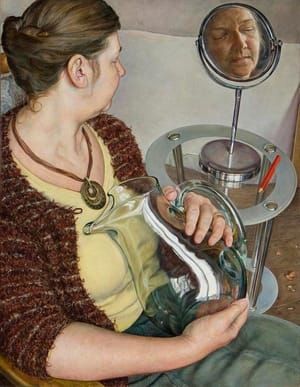 Artwork Title: Woman with Glass Vessel