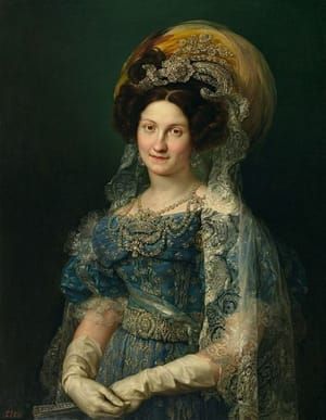 Artwork Title: María Cristina de Borbon, Queen of Spain