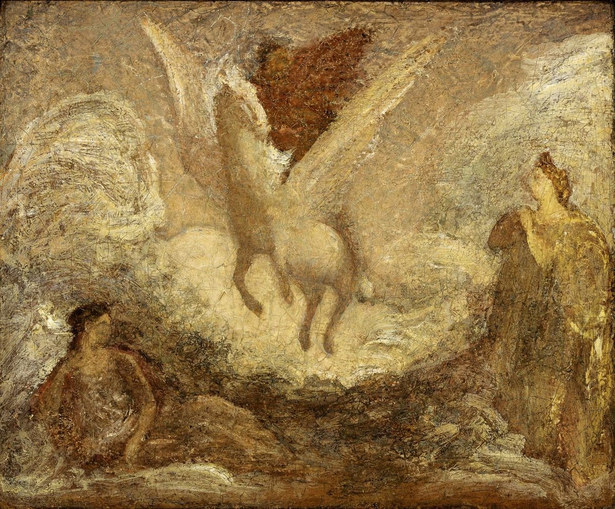 Artwork Title: Pegasus Departing