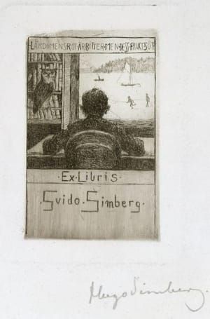 Artwork Title: Ex Libris Guido Simberg III