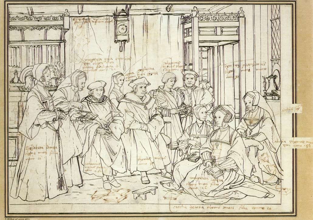 Artwork Title: Study for the Family Portrait of Sir Thomas More