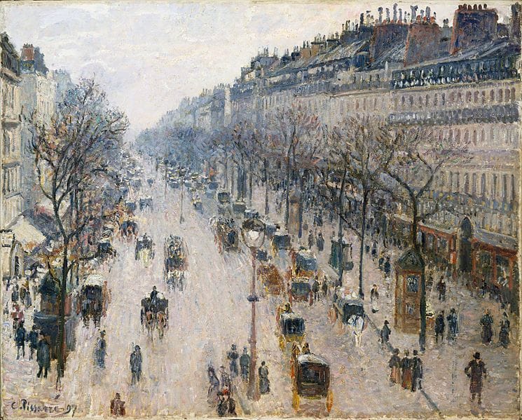 Artwork Title: The Boulevard Montmartre On An Winter Morning