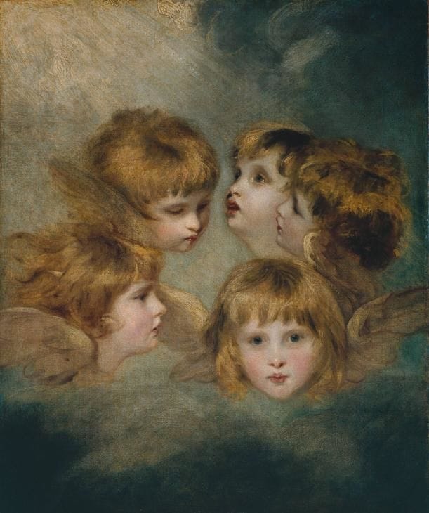 Artwork Title: A Child's Portrait in Different Views: 'Angel's Heads'