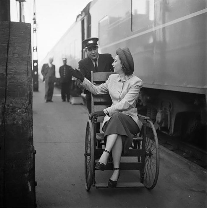 Artwork Title: Woman On The Train Platform