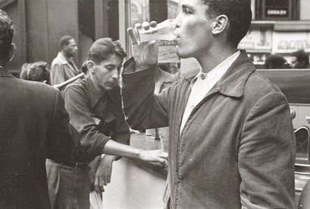 Artwork Title: Walter Cartier Drinking A Beverage