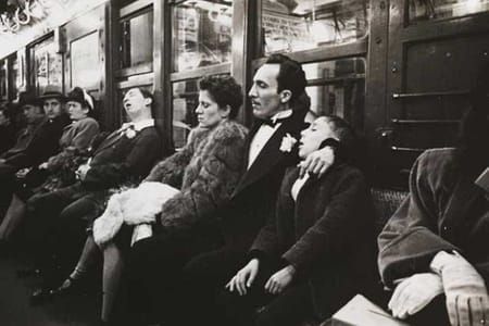 Artwork Title: Passengers In A Subway Cars