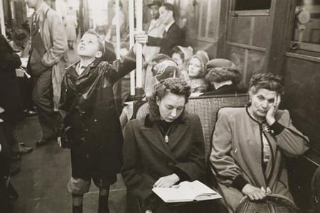 Artwork Title: Passengers In A Subway Car
