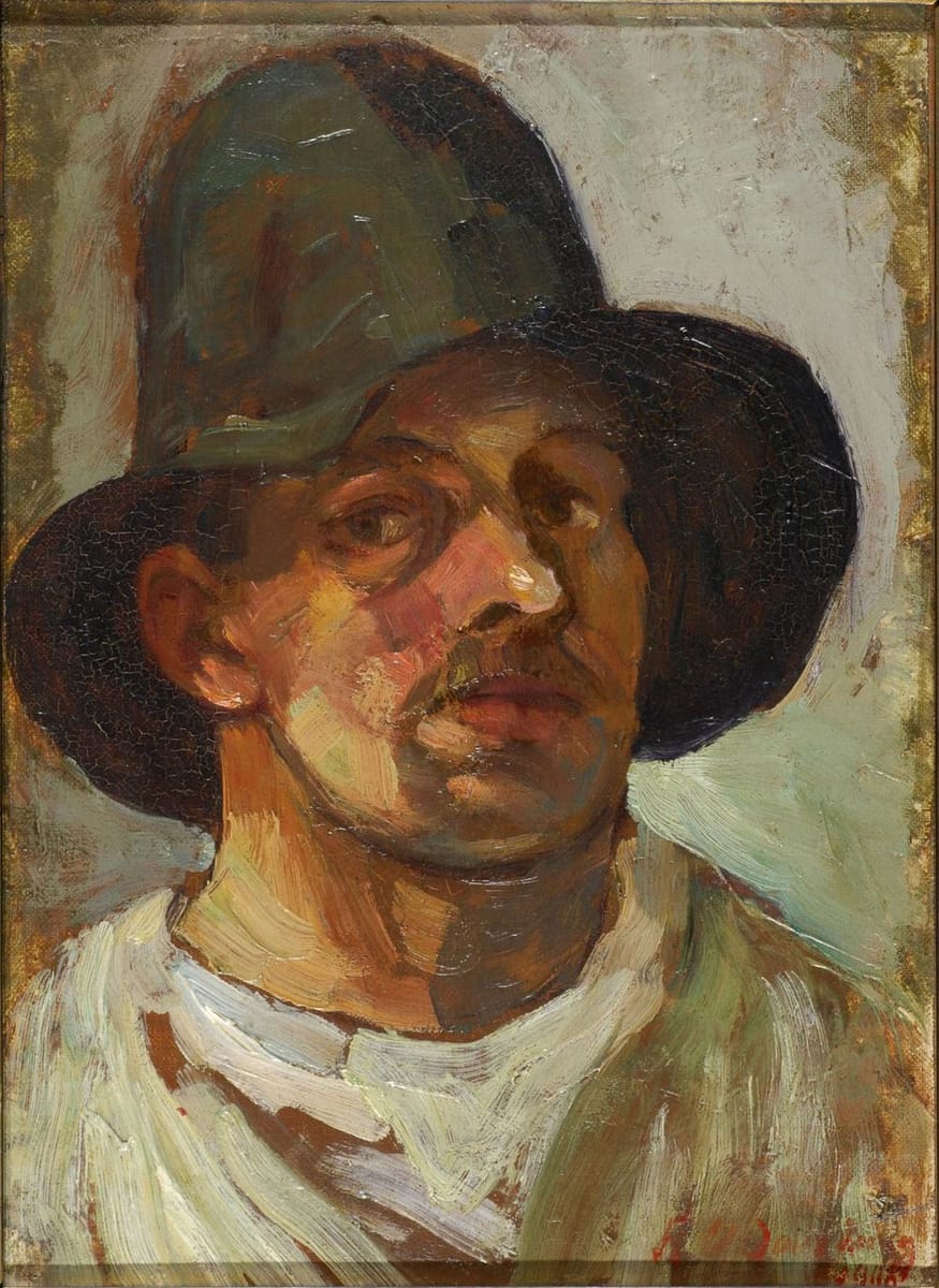 Artwork Title: Self Portrait With Hat