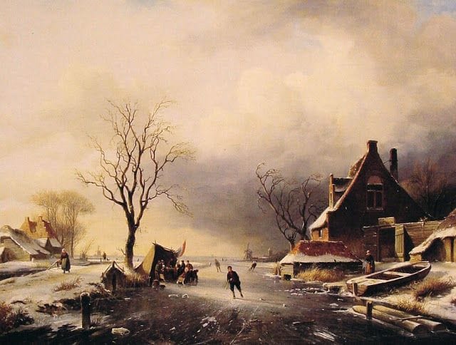 Artwork Title: A Winter Scene with Skaters