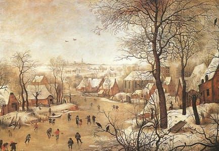 Artwork Title: Winter Landscape with a Bird Trap