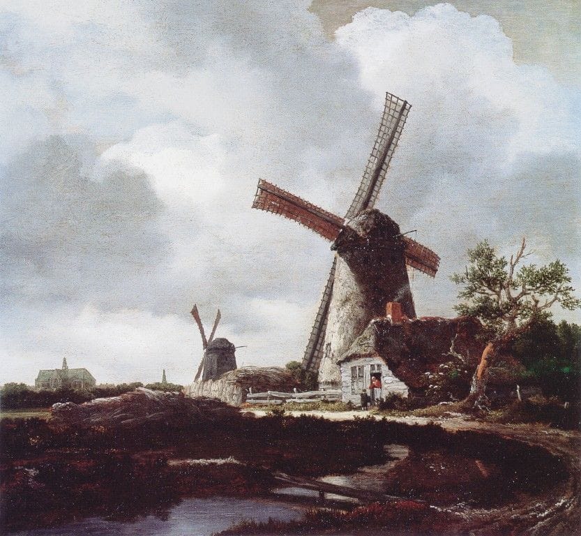 Artwork Title: Landscape with Windmills Near Haarlem