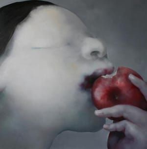 Artwork Title: Woman, Apple