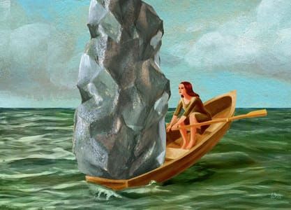 Artwork Title: The Burden Of Debts / Sinking Boat