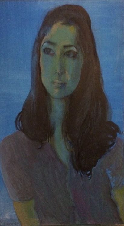 Artwork Title: Blue Portrait of Margie