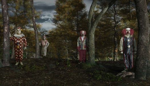 Artwork Title: Clown Forest from Barnumvillians serie