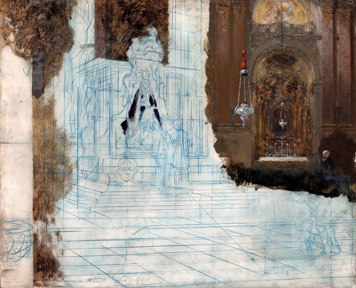 Artwork Title: Altar in a Baroque Church