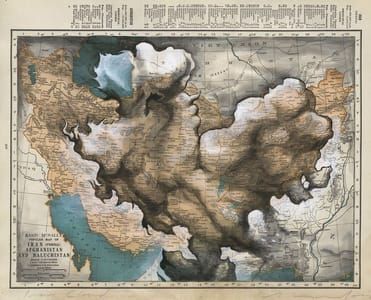 Artwork Title: Iran Cloud: Rand McNally 1938