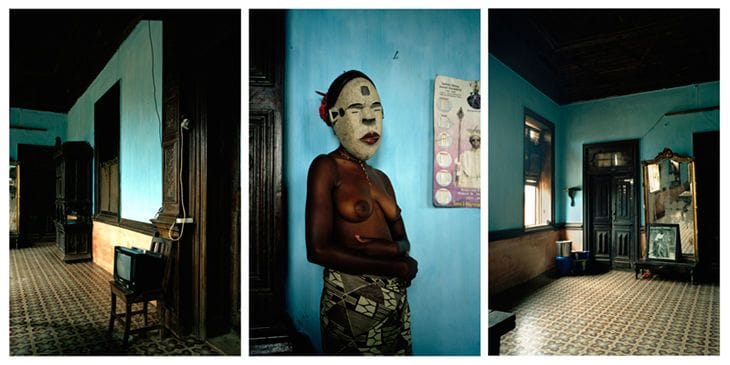 Artwork Title: Untitled triptych from series Demoiselles de Porto Novo