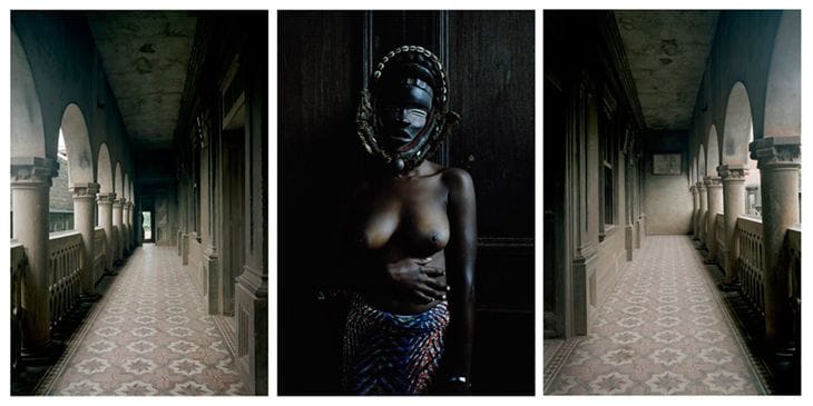 Artwork Title: Untitled triptych from series Demoiselles de Porto Novo