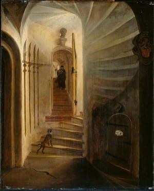Artwork Title: Portal in a descending staircase tower