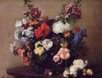 Artwork Title: Bouquet of Diverse Flowers