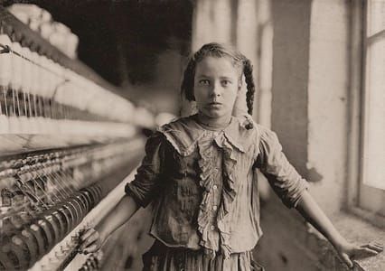 Artwork Title: Girl Worker In Carolina Cotton Mill