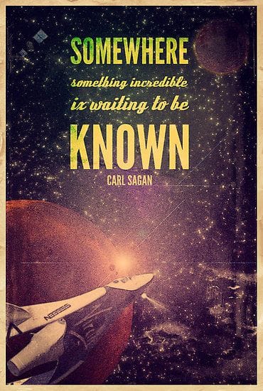 Artwork Title: Space Exploration (Carl Sagan Quote)