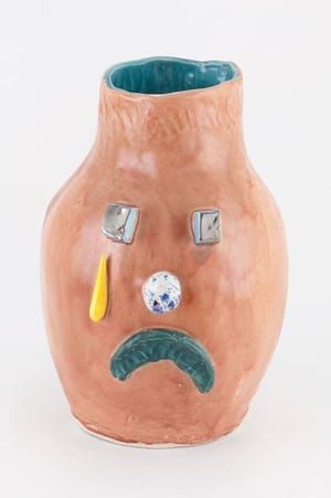 Artwork Title: Untitled (Ceramic Face Pot 47)
