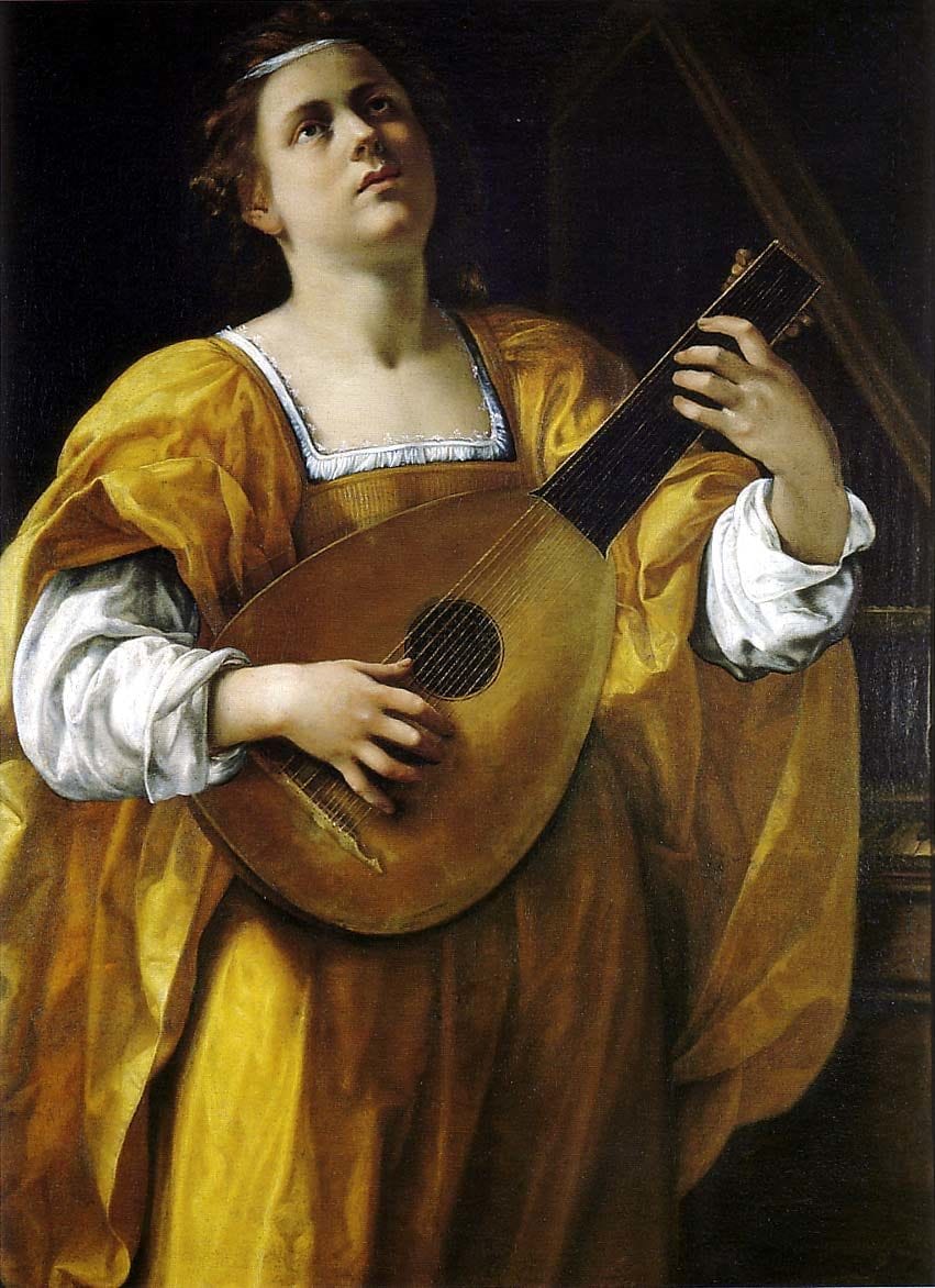 Artwork Title: Woman Playing the Lute