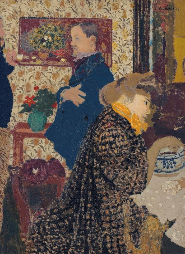 Artwork Title: Valloton and Misia in the Dining Room at Rue Saint-Florentin