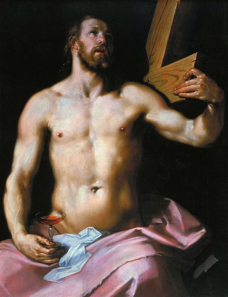 Artwork Title: Christ holding the Cross and a Chalice