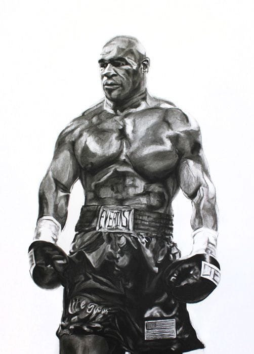 Artwork Title: Self-portrait campeon (Mike Tyson)