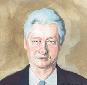 Artwork Title: Bill Clinton with a Very Handsome Boob Nose