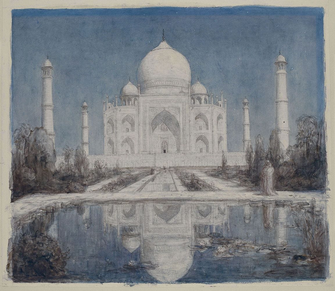 Artwork Title: Taj Mahal in Moonlight