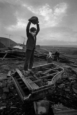 Artwork Title: Boy Destroying Piano, Wales