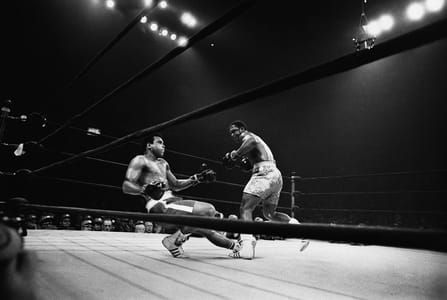 Artwork Title: Joe Frazier vs. Muhammad Ali in
