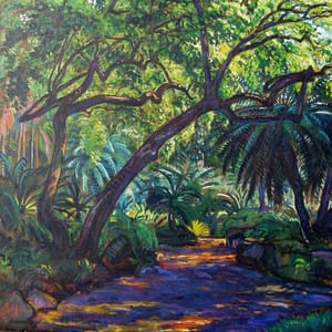Artwork Title: Foster Gardens in Honolulu