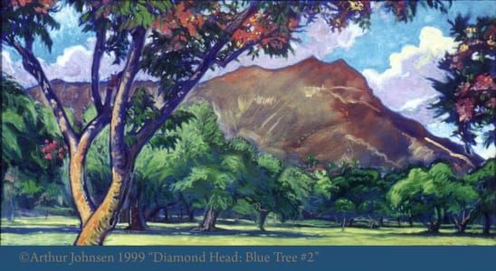 Artwork Title: Diamond Head: Blue Tree #2