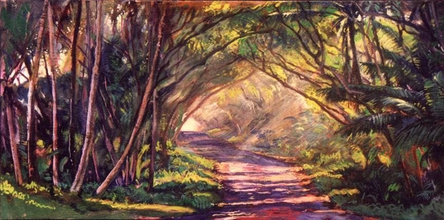 Artwork Title: Untitled (The Red Road in Lower Puna)