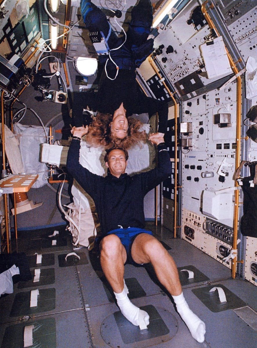 Artwork Title: Jan David and Mark Lee on the Endeavour STS-47