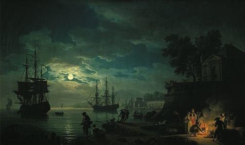 Artwork Title: Port au clair de lune