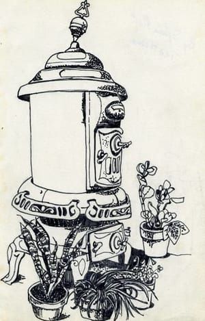 Artwork Title: Untitled (Stove and plants)