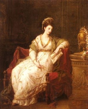 Artwork Title: Portrait Of Louis Henrietta Campbell, Later Lady Scarlett, As The Muse Of Literature