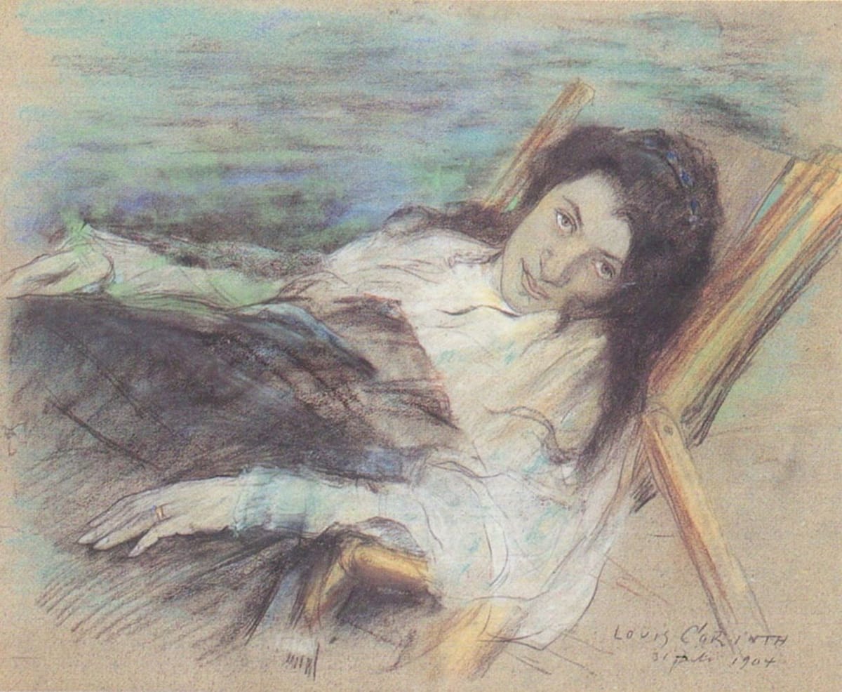 Artwork Title: Charlotte Berend in a Deck Chair